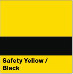 Safety Yellow/Black ULTRAMATTES FRONT 1/16IN - Rowmark UltraMattes Front Engravable
